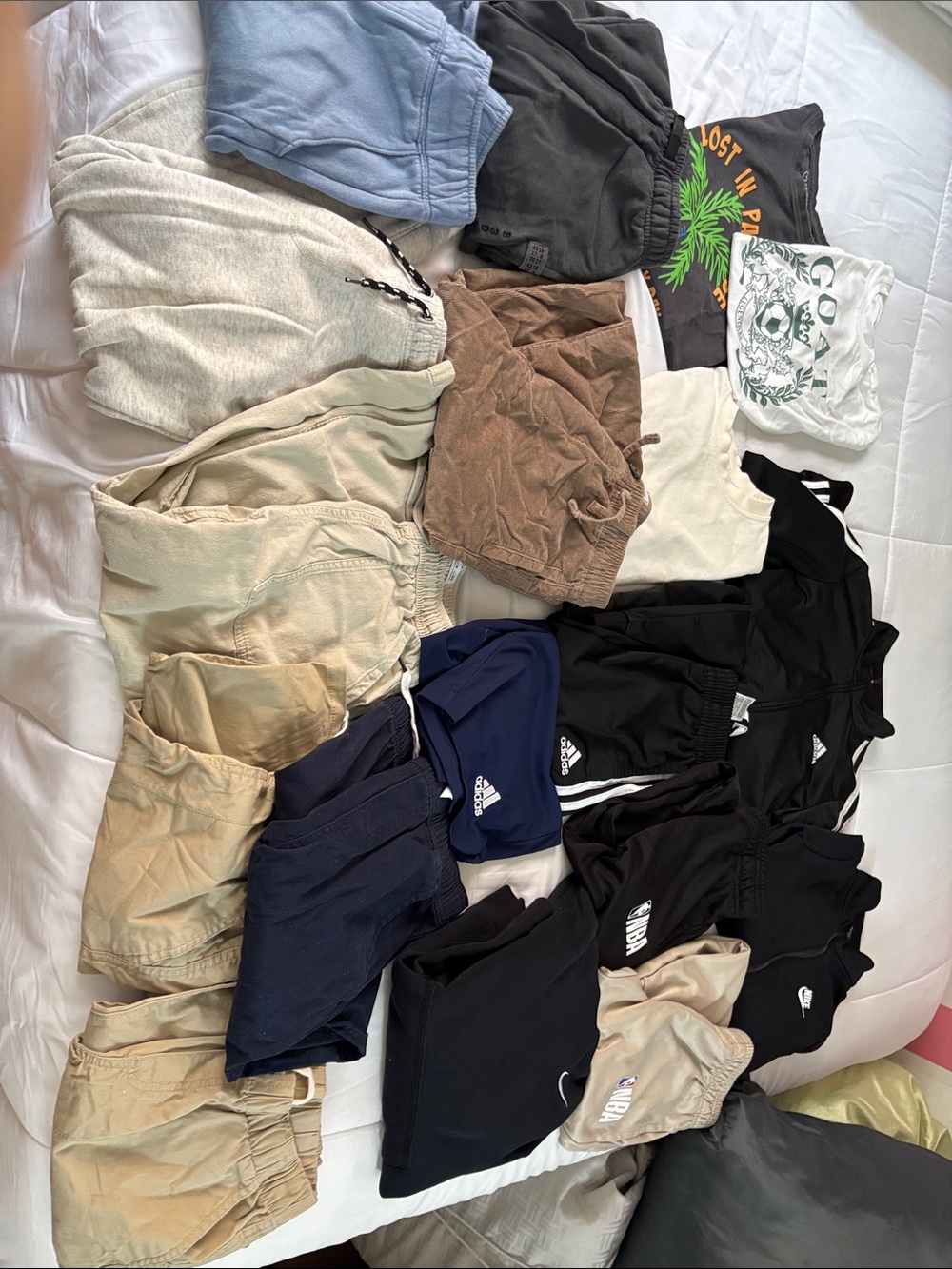 Nike Kids Matching Shorts Set - Black, Navy, Tan, Brown, Gray, White